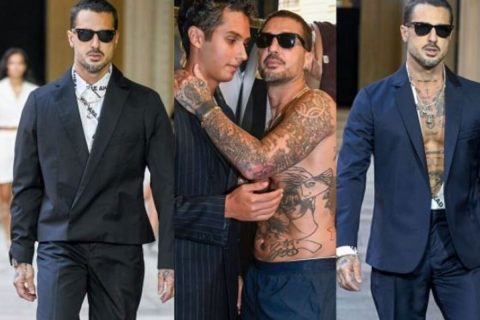 fabrizio corona milano fashion week