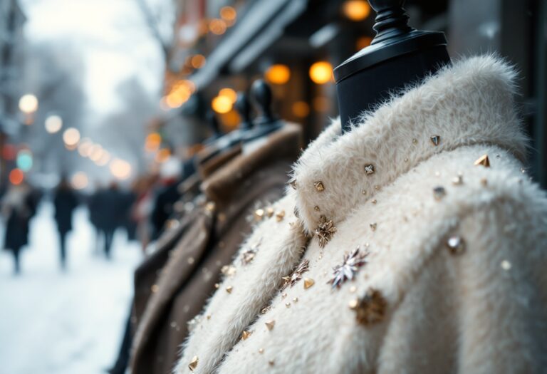 Immagine di moda con borchie per l'inverno 2024/2025