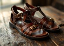 Sandali Valentino Ladycrush in primo piano su sfondo elegante