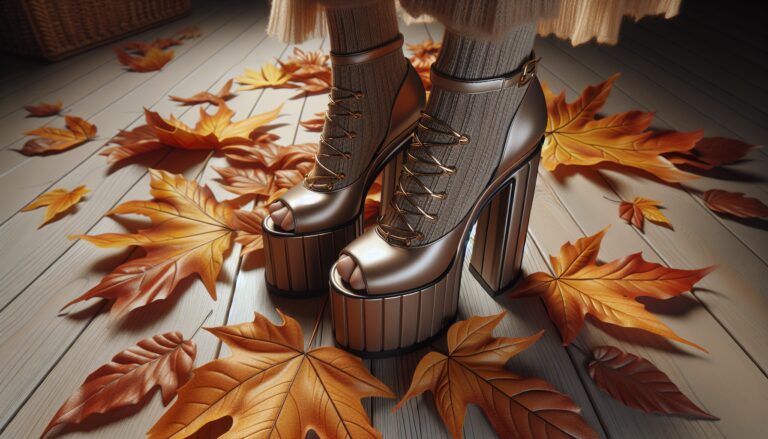 Scarpe con plateau eleganti per la moda autunnale