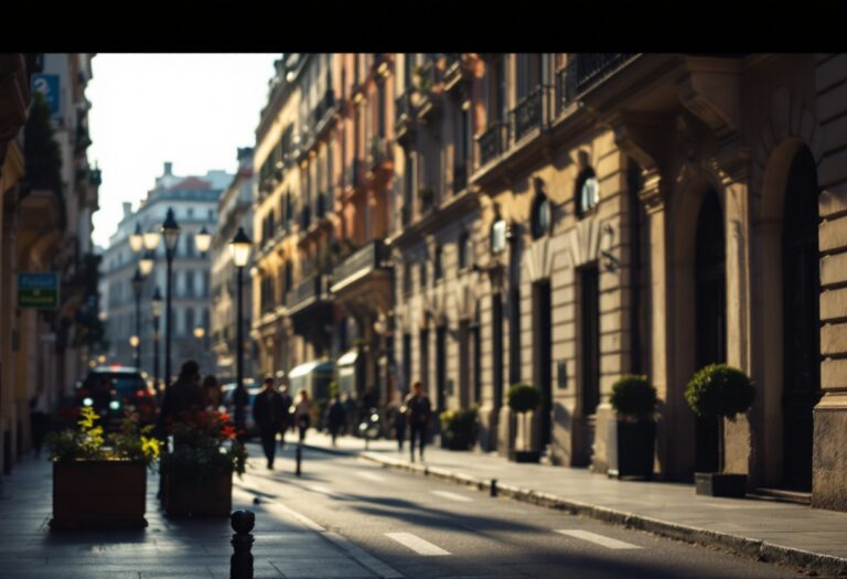 Benedetta Parodi mostra il suo stile durante una passeggiata a Milano