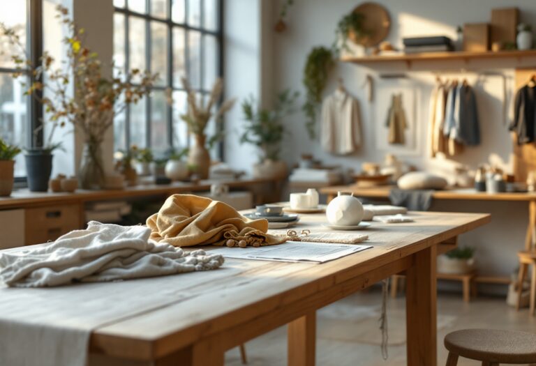 Abiti realizzati con fibre naturali sostenibili