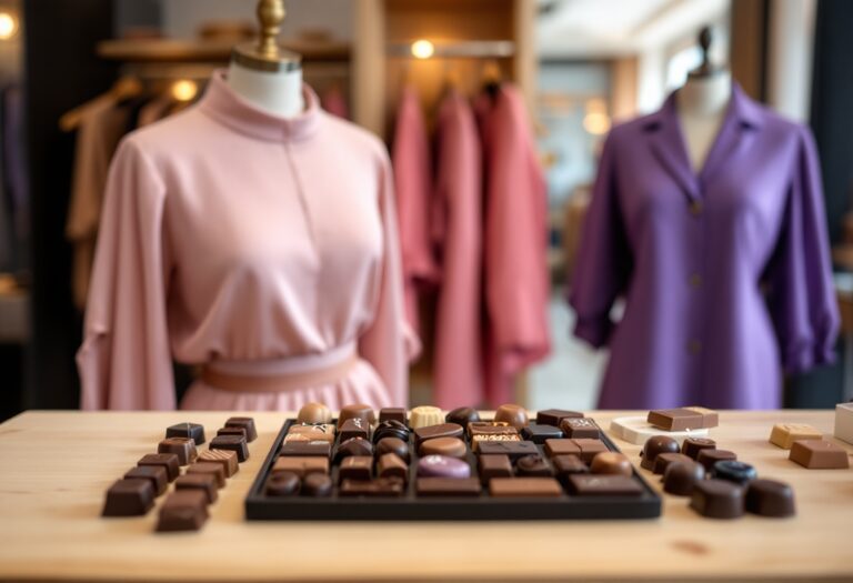 Immagine che rappresenta moda e cioccolato innovativo