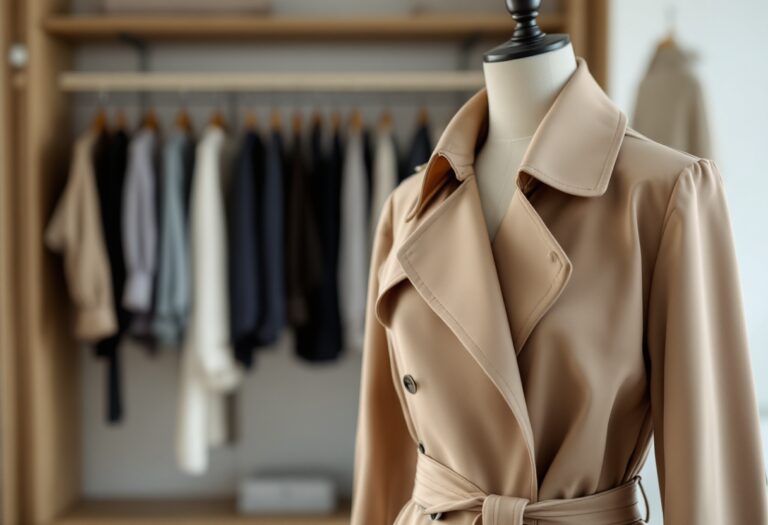 Trench corto elegante per la primavera 2025