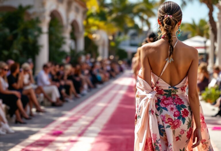 Sara Serraiocco in passerella alla sfilata Cruise 2026