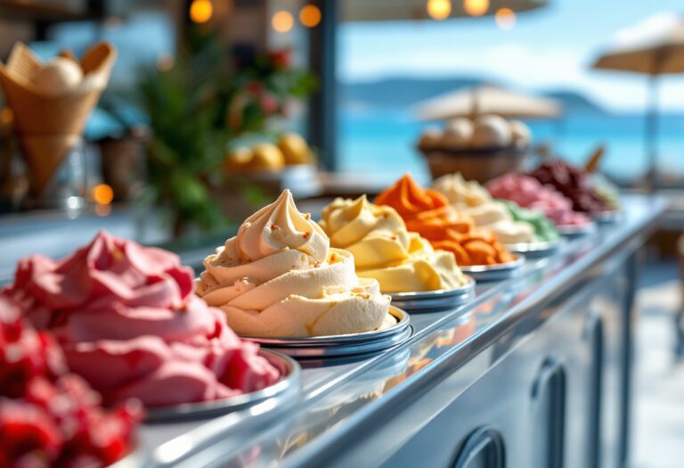 Gelateria Louis Vuitton con design elegante a Forte dei Marmi