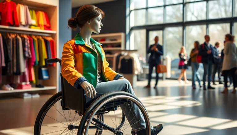 primark lancia sophie il manichino in sedia a rotelle che cambia la moda python 1753957651