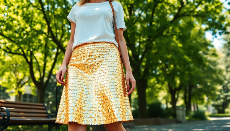 come indossare la gonna di paillettes di giorno 5 idee irresistibili python 1754200494