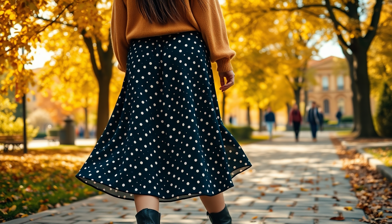 gonna a pois come indossarla in autunno e stupire python 1754558201