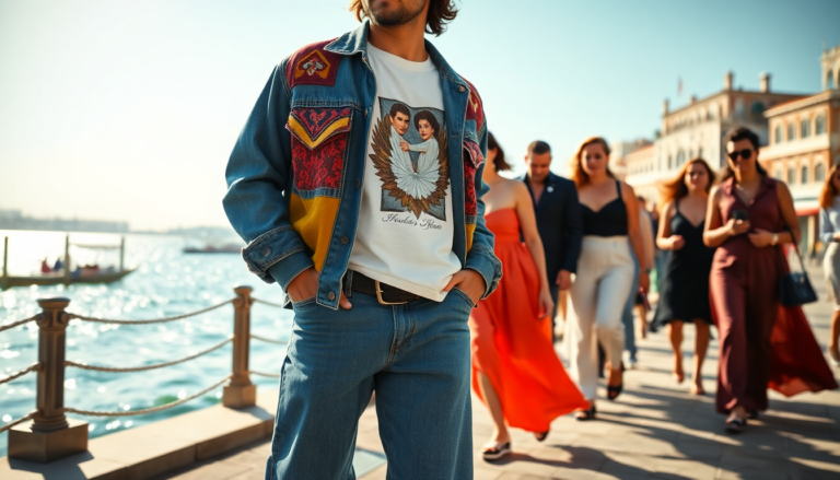 saul nanni e il suo irresistibile stile anni 90 al festival di venezia python 1756312724