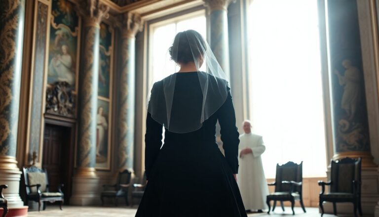 camilla sfoggia un elegante look nero in vaticano per commemorare elisabetta ii 1761227032