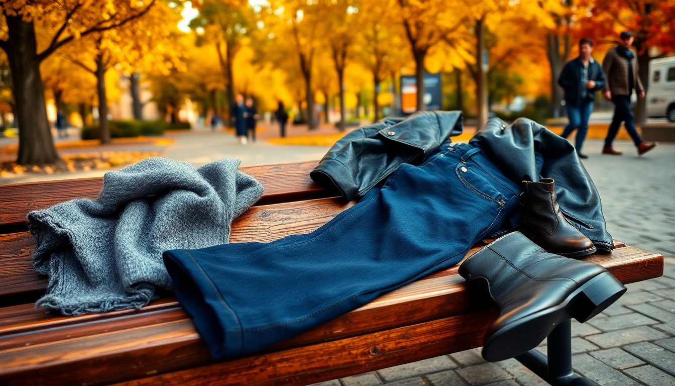 come abbinare i jeans blu scuro idee per un look autunnale alla moda 1760048492