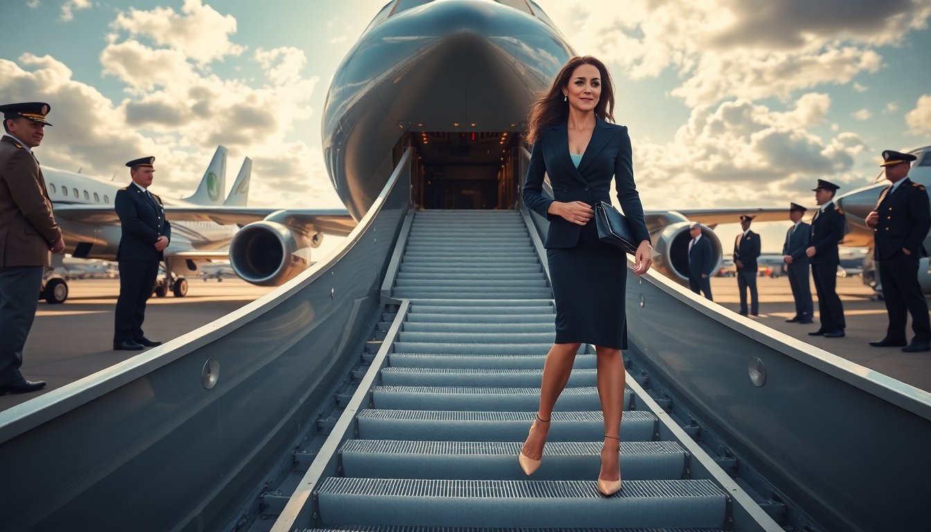 il video di kate middleton a bordo del jet militare che ha conquistato il web python 1759528744