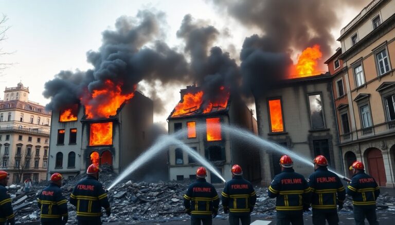 incendio a milano 5 feriti e 3 edifici distrutti in un drammatico pomeriggio 1760776776