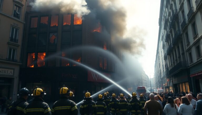incendio in centro citta provoca numerosi feriti 1760294188