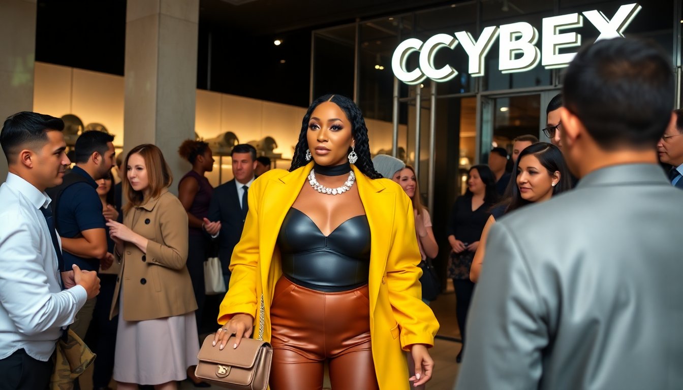 cardi b presenta un look audace da neo mamma allinaugurazione di cybex a new york 1764153873
