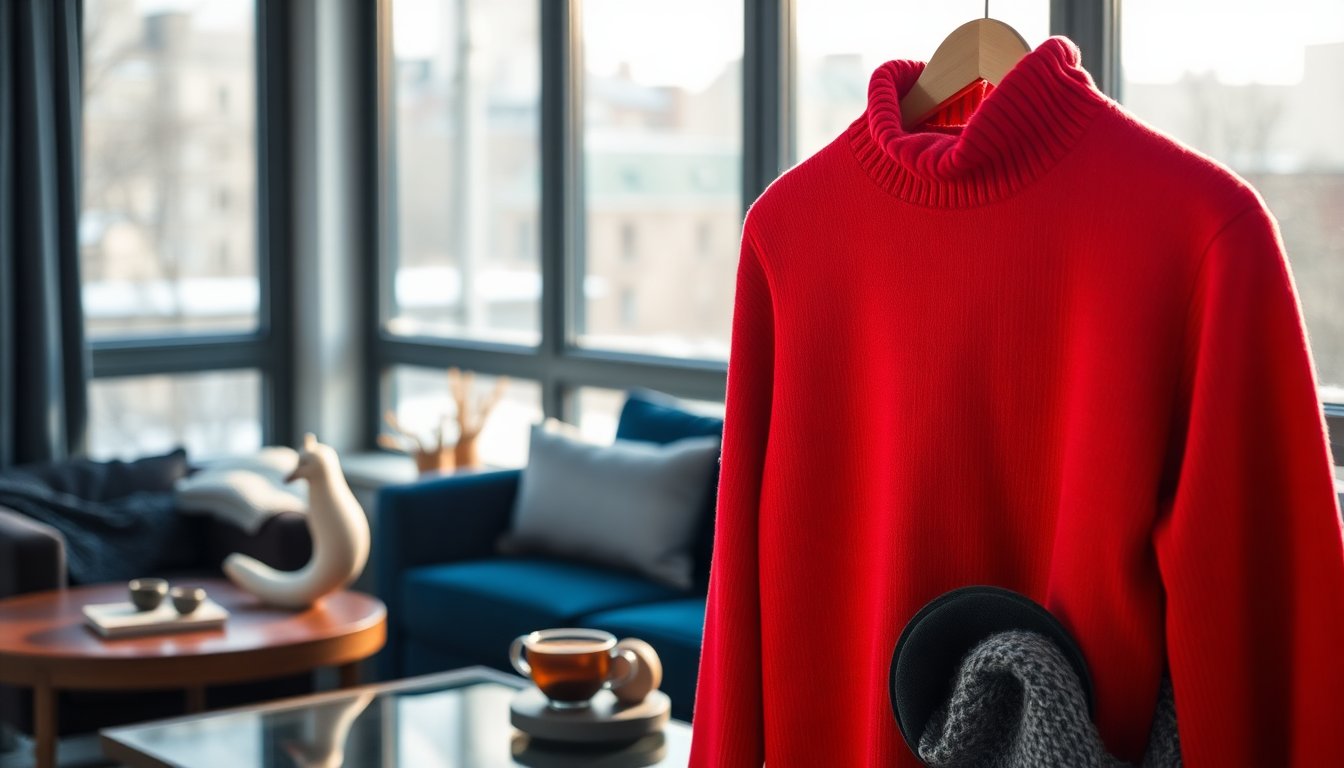 come abbinare il dolcevita rosso per un look invernale straordinario e alla moda 1764493207