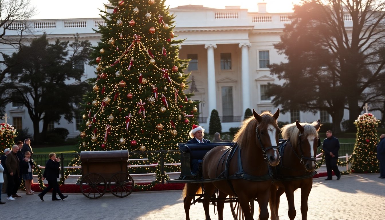 il natale alla casa bianca melania trump e il suo look elegante 1764127935