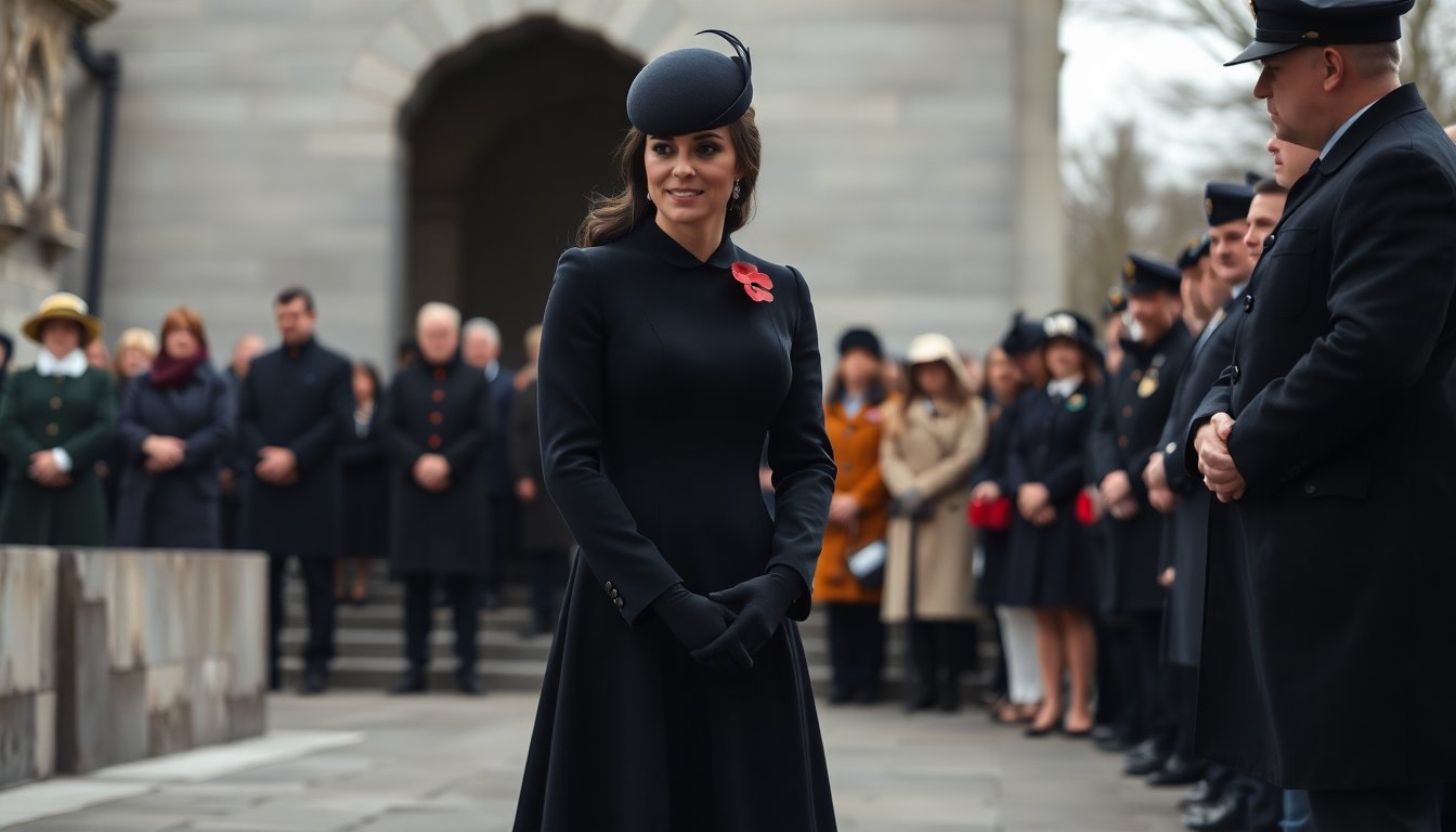kate middleton e il remembrance sunday il suo look che celebra la tradizione 1762794910
