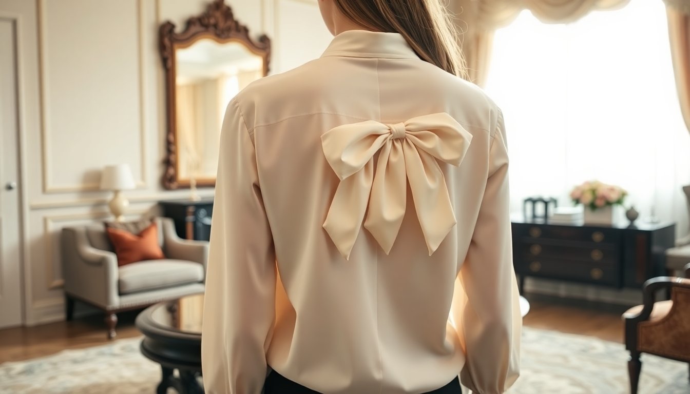 la blusa con fiocco leleganza regale che trasforma il tuo guardaroba 1762340953