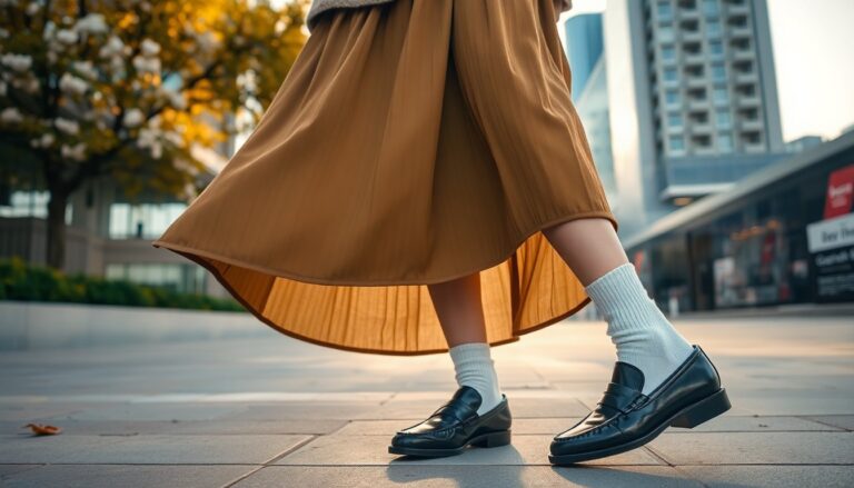 mocassini e gonne midi il look di tendenza per lautunno inverno 2025 26 1762791346