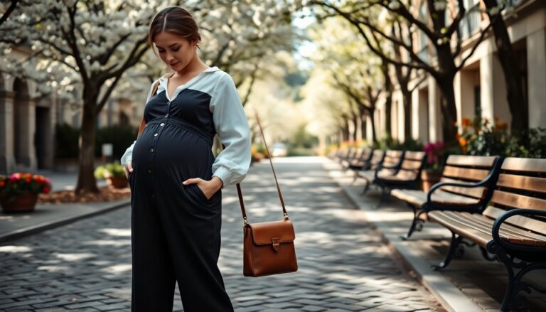 scopri come essere alla moda in gravidanza con outfit trendy e chic 1763430638