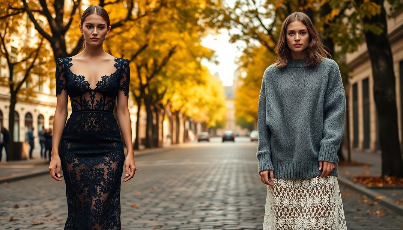 tendenze moda autunnale abiti e gonne in pizzo i must have di stagione 1762471816