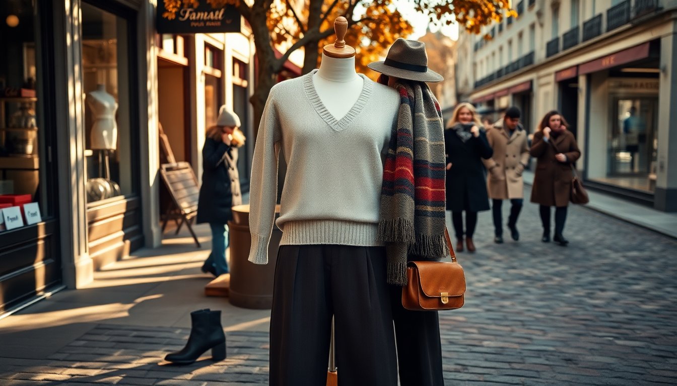 abbinamenti chic per il maglione a v tendenze della moda invernale 1765267892