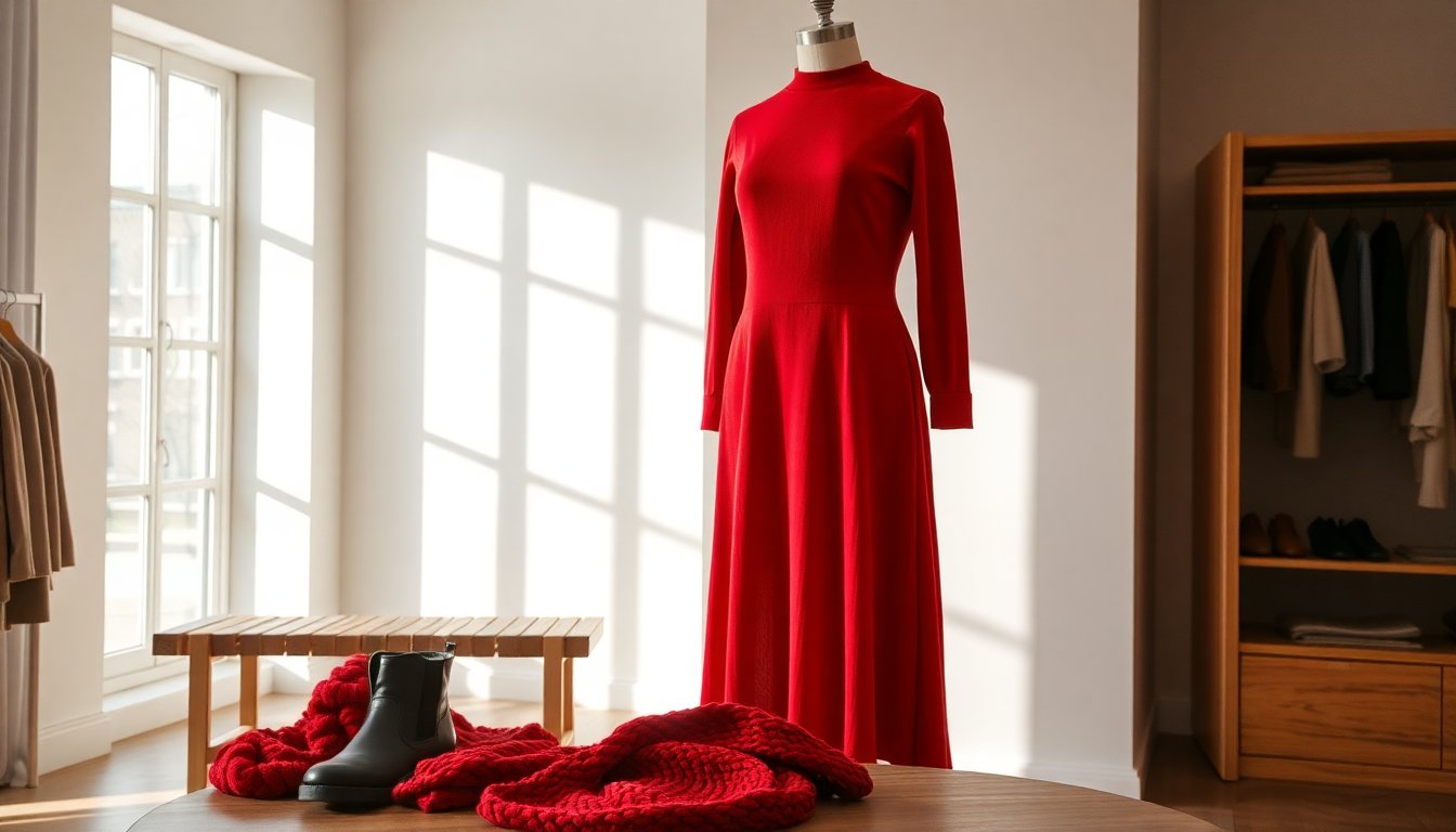 abito in maglia rosso guida su come indossarlo per ogni occasione 1765526759