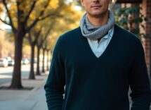 outfit alla moda come indossare il maglione a v con stile 1765242111