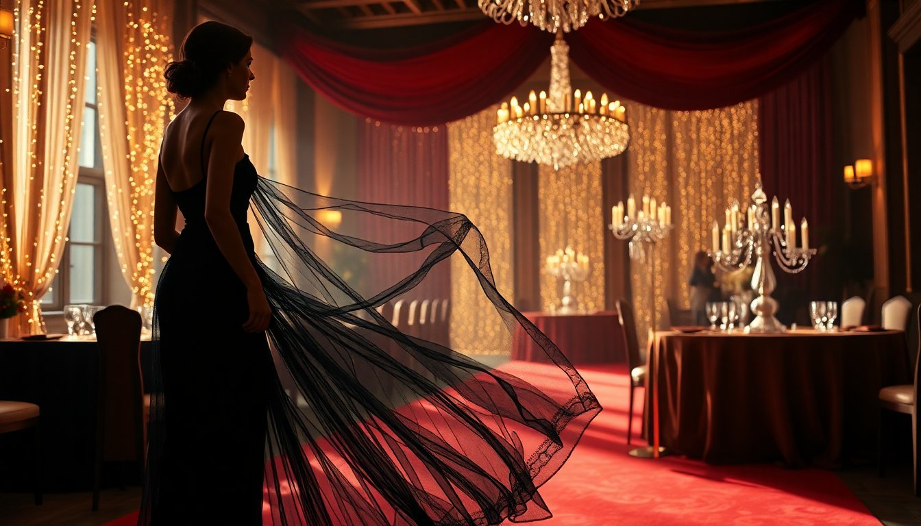 scopri il fascino del black sheer eleganza tra red carpet e feste esclusive 1766534140