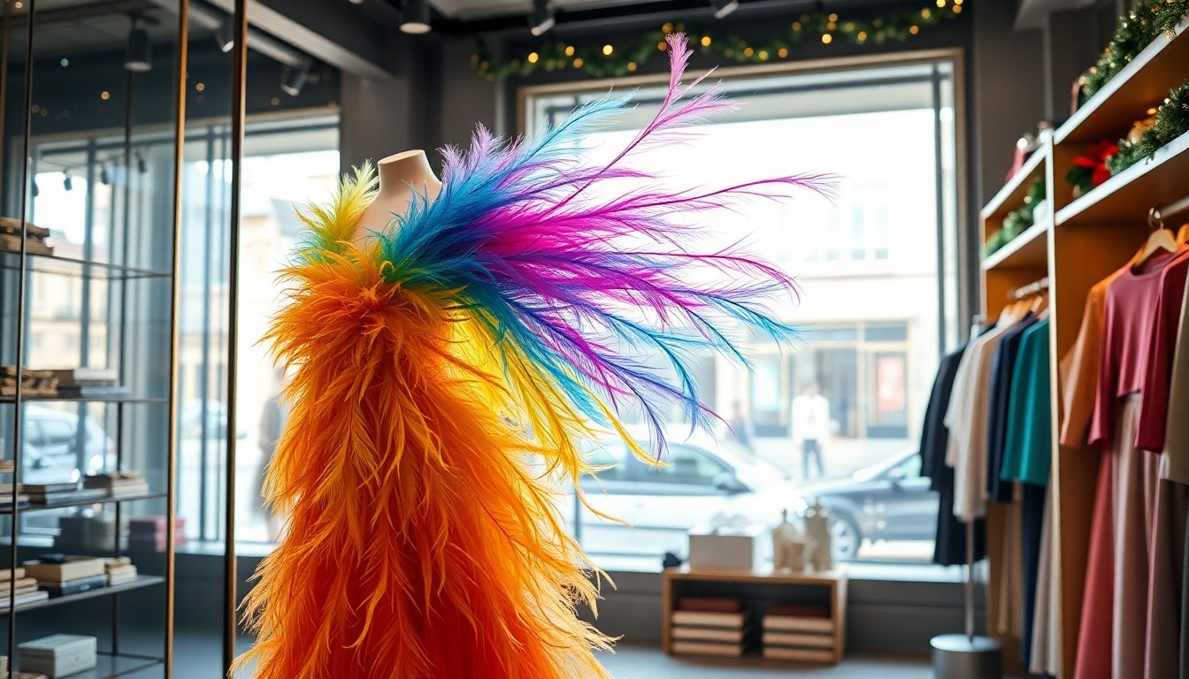 tendenze moda 2025 piume e glamour per le festivita 1765112755