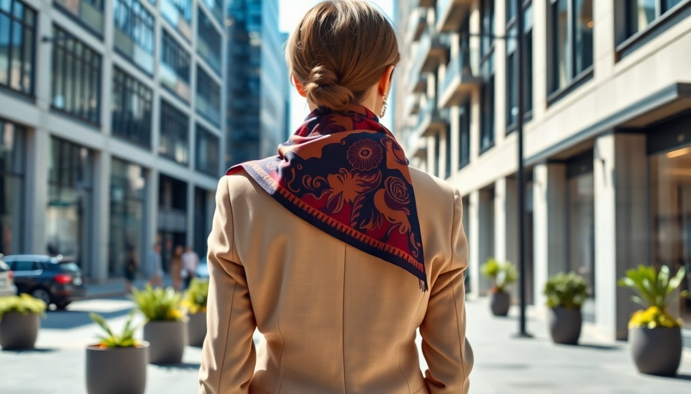 come indossare il foulard sotto al blazer per un look alla moda consigli e tendenze 1769755628