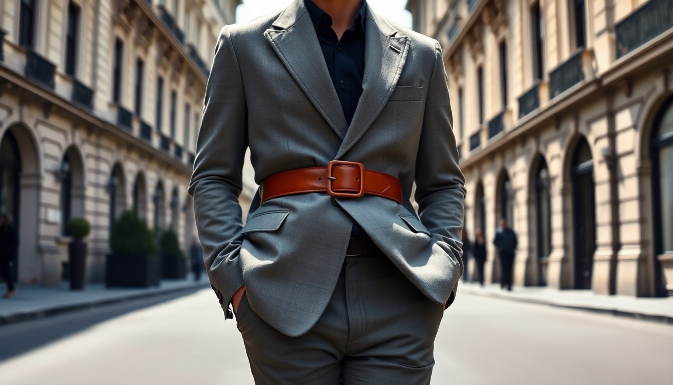 idee creative per indossare la cintura sopra la giacca con eleganza 1768666281