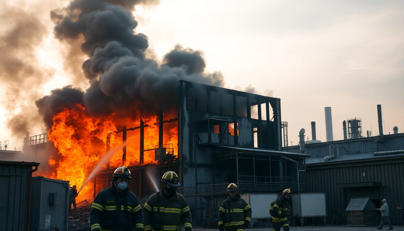 incendio distrugge azienda nella zona industriale di milano 1768097061