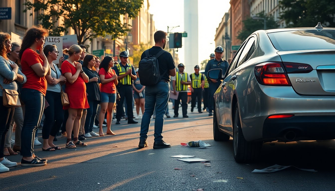 manifestazione in centro citta termina in tragedia con incidente mortale 1768863845