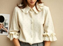 camicia con volant hm come indossarla in mezza stagione 1771137471