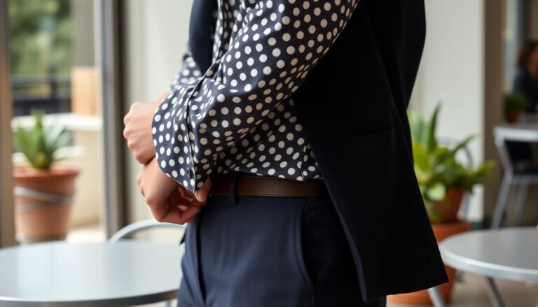come indossare la camicia a pois per la primavera 1771418178