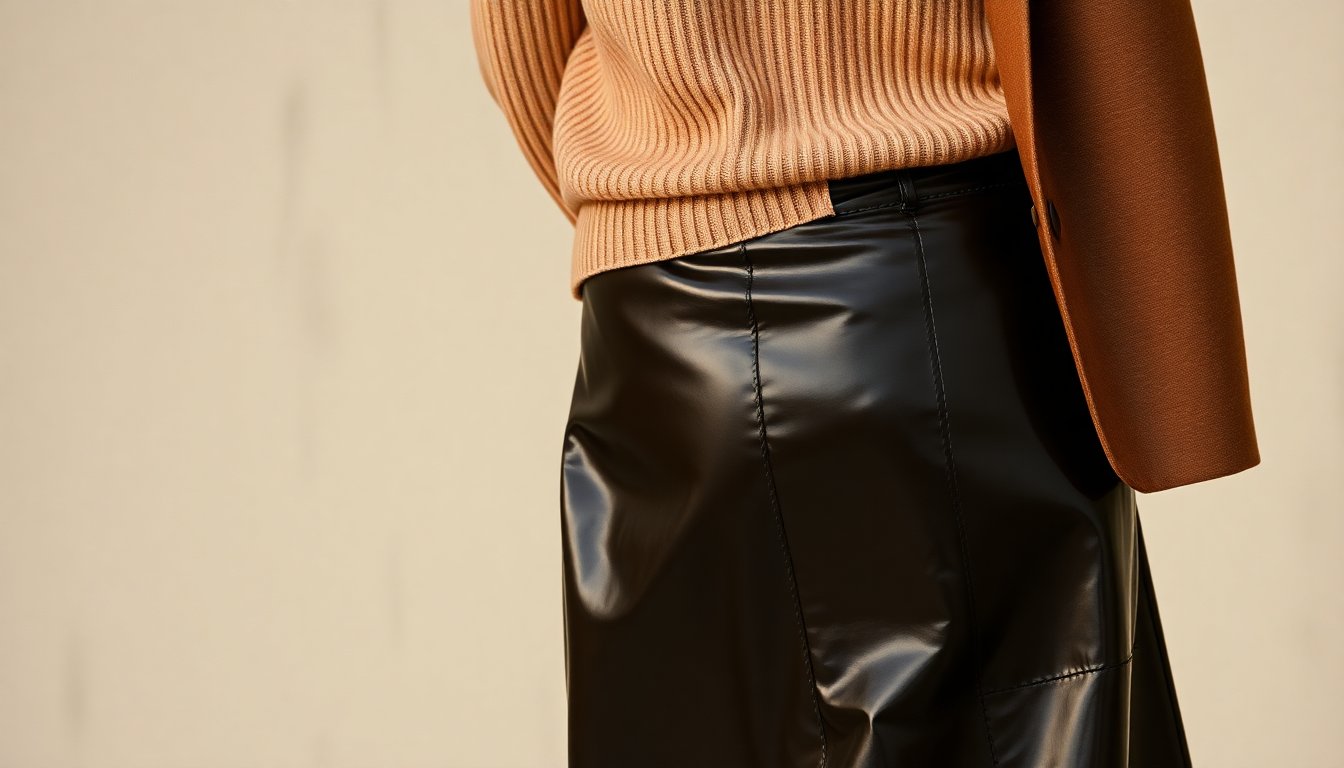 gonna in vinile chic come abbinarla per un look raffinato 1771570080