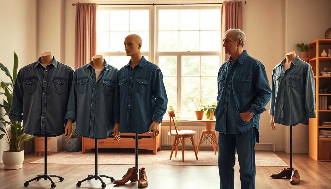 abbina la camicia di jeans in base alleta suggerimenti pratici per ogni decade 1772762374