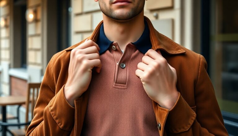 come indossare la polo e la giacca g9 in camoscio per look versatili 1773698263