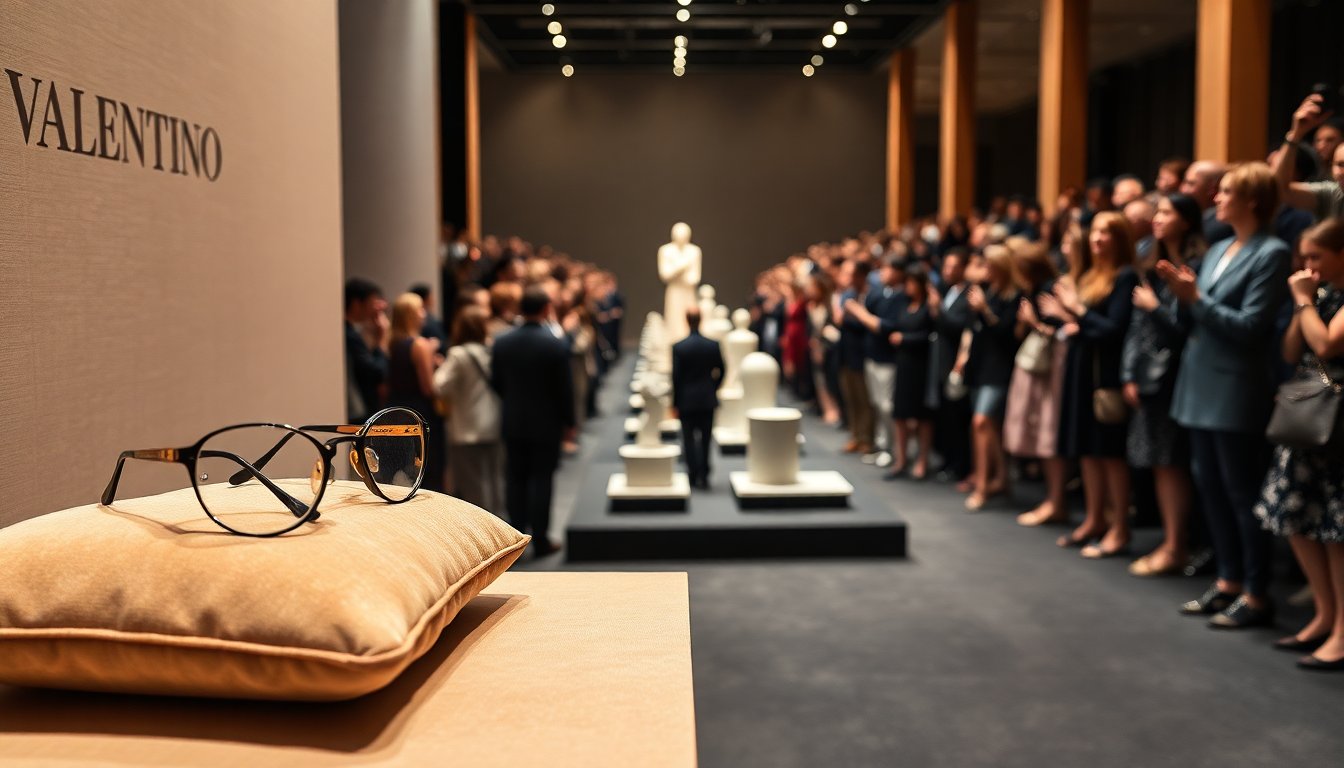 debutto newyorkese di valentino eyewear collezione springsummer 2026 e partnership con kering 1774920654