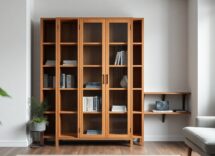 libreria billy ikea in rovere con vetrina elegante e pratica 1774499568