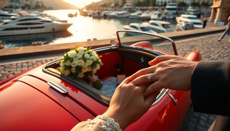 matrimonio a montecarlo charles leclerc e alexandra saint mleux tra eleganza e una ferrari depoca 1772503200