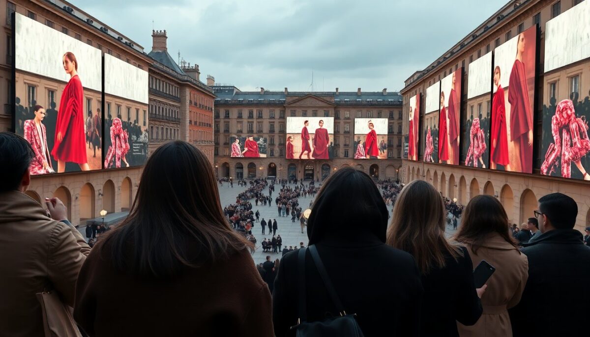 valentino in diretta sfilata autunnoinverno 2026 27 proiettata su 10 schermi 1773248275