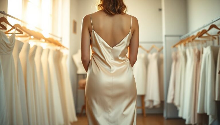 Abiti in satin: guida ai modelli da cerimonia must have