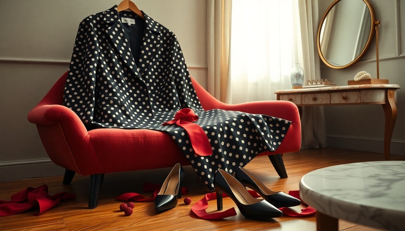 Belen Rodriguez: il completo a pois che convince tra elegance e sensualità