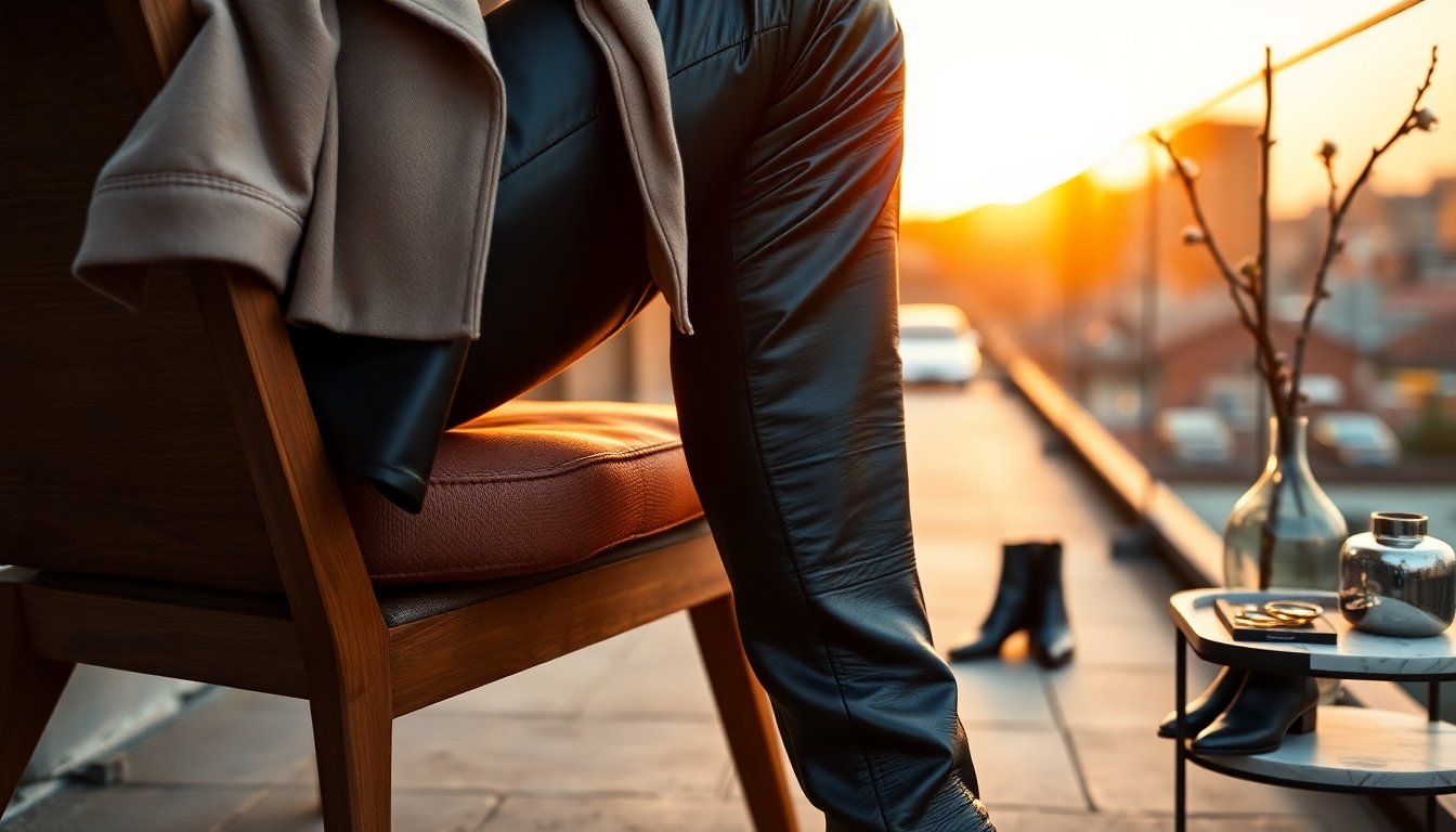 Come indossare i pantaloni di pelle in primavera per look serali