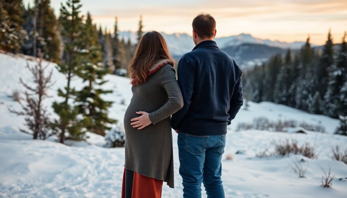 Diletta Leotta in montagna con la famiglia: il look premaman total black