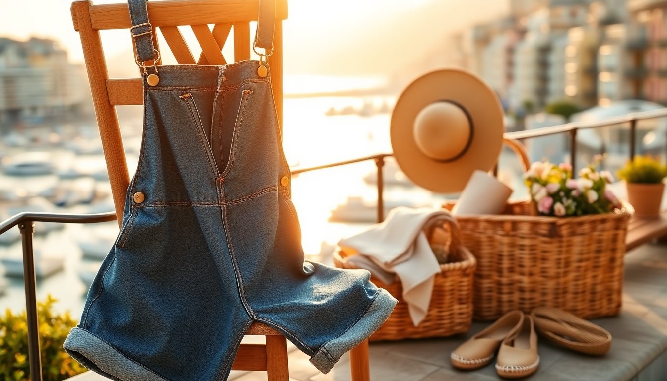 Elisabetta Gregoraci punta sulla salopette in denim per un look comodo e chic